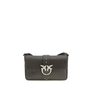 Bolso de Hombro Bicolor de Cuero PINKO