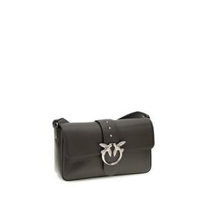 Bolso de Hombro Bicolor de Cuero PINKO