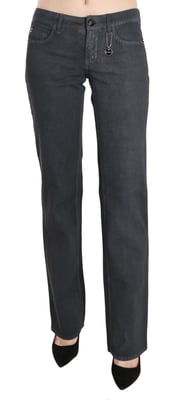 Pantalones de Jeans de Tiro Bajo Rectos Grises Costume National