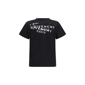 Camiseta de Algodón Negra Givenchy