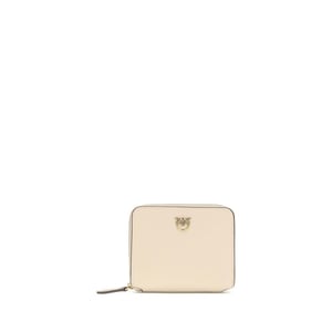 Billetera PINKO de piel de ternera beige Bos Taurus