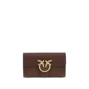 Billetera PINKO de piel de ternera marrón Bos Taurus
