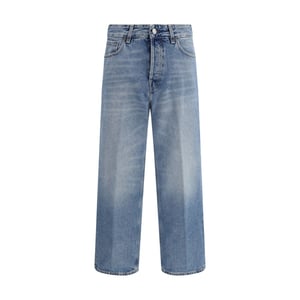 Jeans Boyfriend de Algodón Azul Haikure