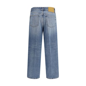 Jeans Boyfriend de Algodón Azul Haikure