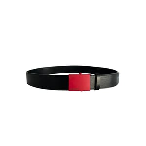 Cinturón de cuero negro para hombre Borbonese