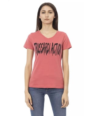 Camiseta de algodón multicolor Trussardi Action
