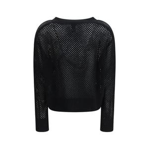 Cárdigan de lana polar negra Allude