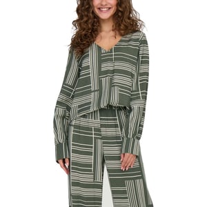 Blusa de Viscosa Verde Jacqueline De Yong