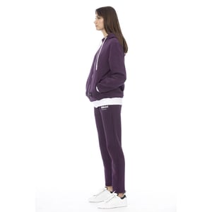 Suéter de algodón púrpura para mujer Baldinini Trend