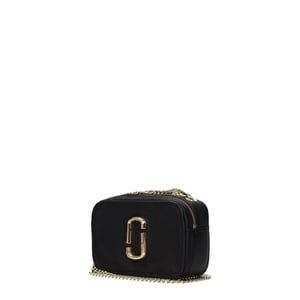 Bolso de hombro de cuero negro Marc Jacobs