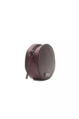 Bolso Cruzado de Cuero Burdeos Donatella Pompei