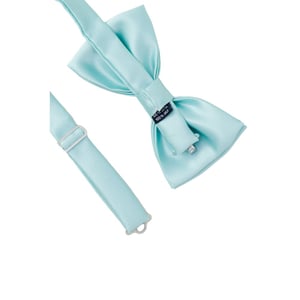 Corbata de Pajarita de Seda Turquesa Punto Sella