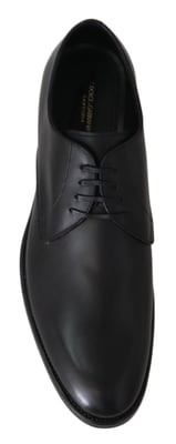 Zapatos hechos a mano SARTORIA de cuero negro Dolce & Gabbana