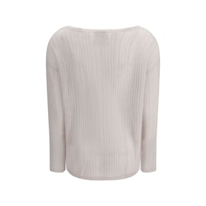 Suéter de Cachemira Blanco Allude