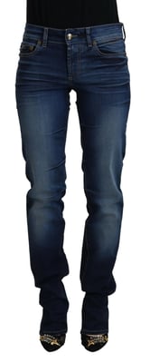 Just Cavalli Jeans de mezclilla de algodón azul para mujer