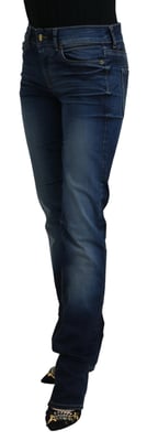 Just Cavalli Jeans de mezclilla de algodón azul para mujer