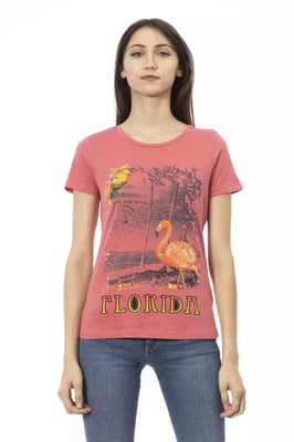 Camiseta de Mujer Trussardi Action Multicolor de Algodón