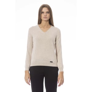 Suéter de mujer Baldinini Trend de poliamida beige