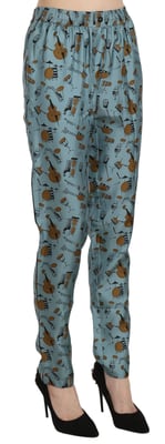 Pantalones con estampado de instrumentos musicales Dolce Gabbana