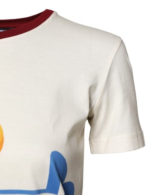 Camiseta con estampado tropical