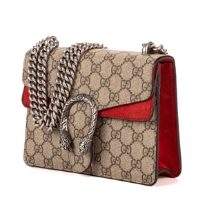 Gucci Dionysus Mini en Beige/Rojo Lienzo recubierto