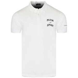 Polo Blanco Con Logotipo Pequeño De Plein Sport