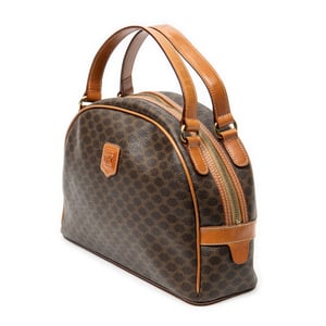 Celine Dome Top Handle  en Brown Lienzo recubierto