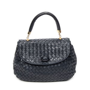 Bottega Veneta Vintage Top Handle Tote  en Marina Cuero de ternero