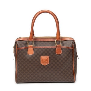 Celine Small Boston  en Brown Lienzo recubierto