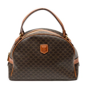 Celine Dome Top Handle  en Brown Lienzo recubierto