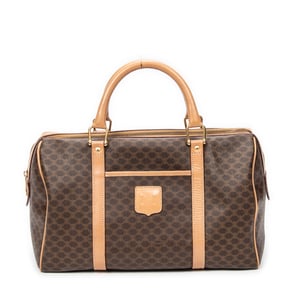 Celine Medium Boston  en Beige Lienzo recubierto