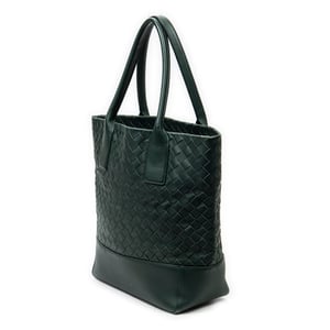 Bottega Veneta Vertical Tote  en Verde Cuero de ternero
