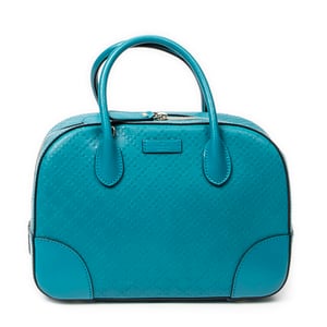 Gucci Boston Top Handle  en Verde azulado Cuero de ternero