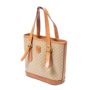 Celine Vintage Small Shopping Tote  en Beige Lienzo recubierto