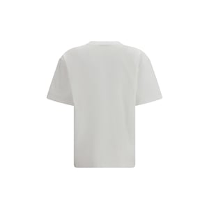 Ganni Camiseta de Algodón Blanca