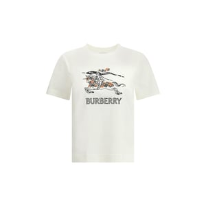 Camiseta de Algodón Blanca Burberry