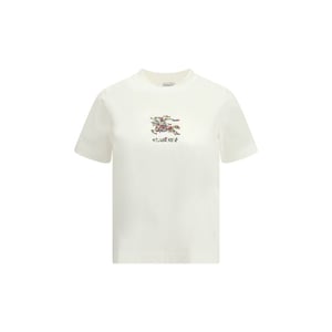 Camiseta de Algodón Blanca Burberry
