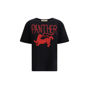 Camiseta de Algodón Negra Valentino