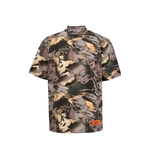 Camiseta de algodón bicolor Heron Preston