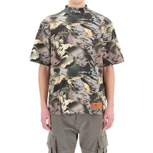 Camiseta de algodón bicolor Heron Preston