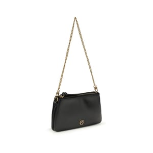 Bolso de hombro PINKO de piel de ternera negra Bos Taurus