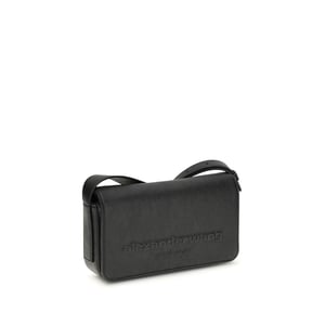 Bolso de hombro Bos Taurus de cuero de ternera negro Alexander Wang