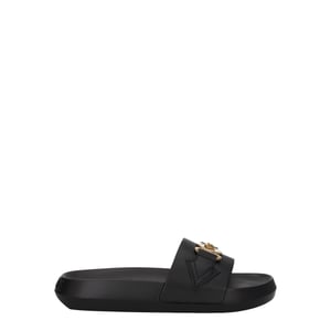 Zapatillas de cuero negro Versace