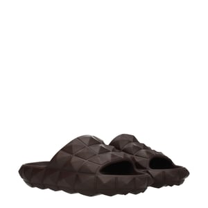 Zapatillas de algodón marrón Valentino Garavani
