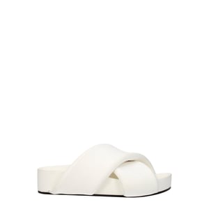 Zapatillas de cuero azul Jil Sander