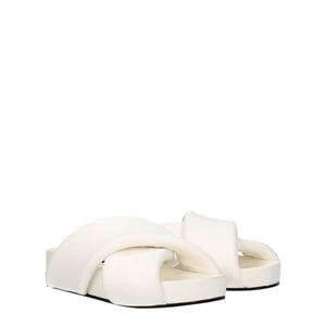 Zapatillas de cuero azul Jil Sander