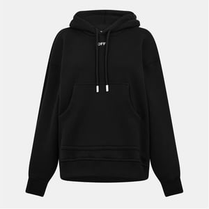 Sudadera con capucha estampada Off White para mujer en negro/blanco