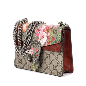 Gucci Blooms Dionysus Mini en Beige/Borgoña Lienzo recubierto