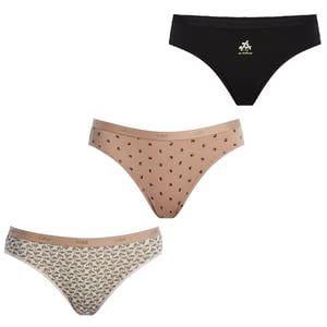 Pack de 3 Calzoncillos de Algodón Elástico D4C17 para Mujeres