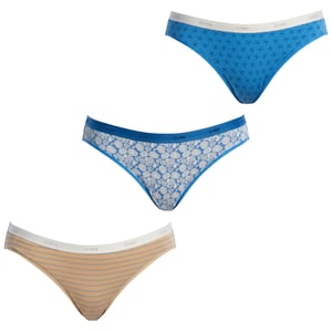 Paquete de 3 Bragas de Algodón Elastizado D4C17 para Mujeres